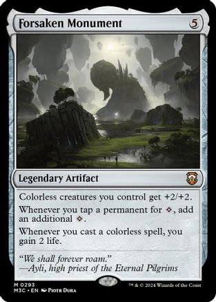Forsaken Monument (Ripple Foil) (M3C-293) [Modern Horizons 3 Commander] Foil