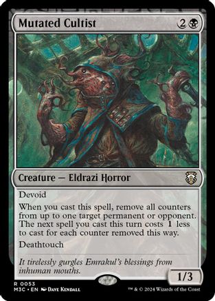 Mutated Cultist (Ripple Foil) (M3C-053) [Modern Horizons 3 Commander] Foil