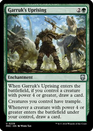 Garruk's Uprising (Ripple Foil) (M3C-229) [Modern Horizons 3 Commander] Foil