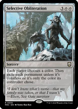 Selective Obliteration (Ripple Foil) (M3C-035) [Modern Horizons 3 Commander] Foil