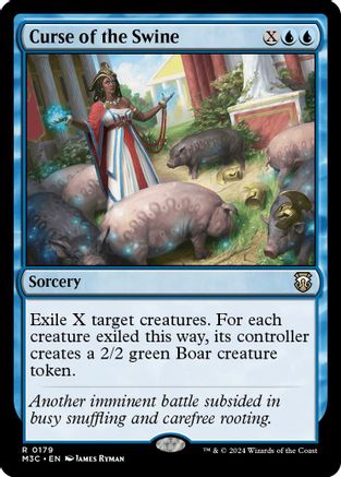Curse of the Swine (Ripple Foil) (M3C-179) [Modern Horizons 3 Commander] Foil