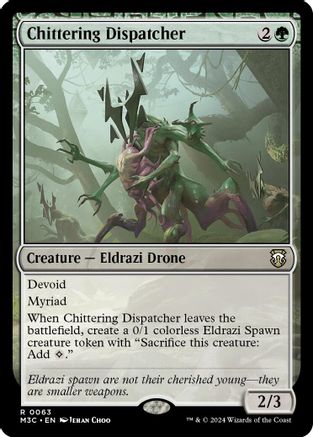 Chittering Dispatcher (Ripple Foil) (M3C-063) [Modern Horizons 3 Commander] Foil