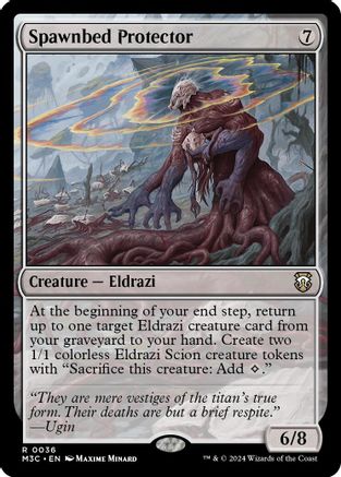 Spawnbed Protector (Ripple Foil) (M3C-036) [Modern Horizons 3 Commander] Foil