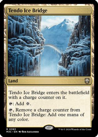 Tendo Ice Bridge (Ripple Foil) (M3C-393) [Modern Horizons 3 Commander] Foil