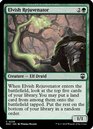 Elvish Rejuvenator (Ripple Foil) (M3C-226) [Modern Horizons 3 Commander] Foil