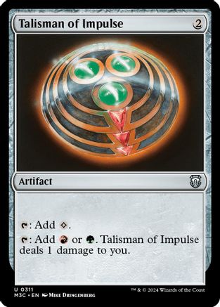 Talisman of Impulse (Ripple Foil) (M3C-311) [Modern Horizons 3 Commander] Foil