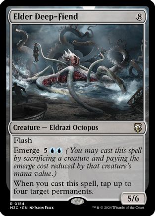 Elder Deep-Fiend (Ripple Foil) (M3C-154) [Modern Horizons 3 Commander] Foil