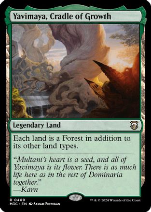 Yavimaya, Cradle of Growth (Ripple Foil) (M3C-409) [Modern Horizons 3 Commander] Foil