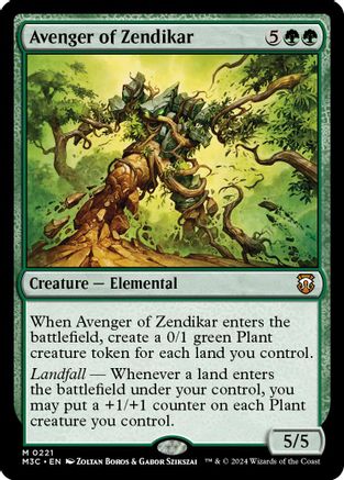 Avenger of Zendikar (Ripple Foil) (M3C-221) [Modern Horizons 3 Commander] Foil
