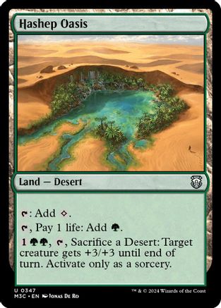 Hashep Oasis (Ripple Foil) (M3C-347) [Modern Horizons 3 Commander] Foil