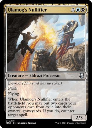 Ulamog's Nullifier (Ripple Foil) (M3C-275) [Modern Horizons 3 Commander] Foil