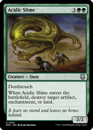 Acidic Slime (Ripple Foil) (M3C-218) [Modern Horizons 3 Commander] Foil