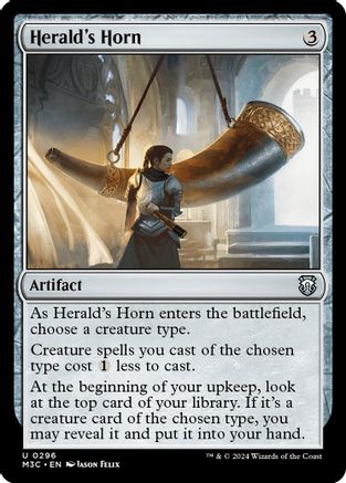 Herald's Horn (Ripple Foil) (M3C-296) [Modern Horizons 3 Commander] Foil