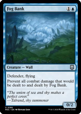 Fog Bank (Ripple Foil) (M3C-186) [Modern Horizons 3 Commander] Foil