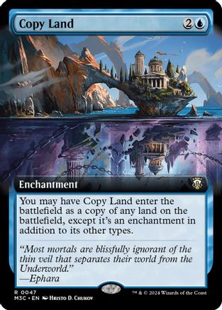 Copy Land (Extended Art) (Ripple Foil) (M3C-047) [Modern Horizons 3 Commander] Foil