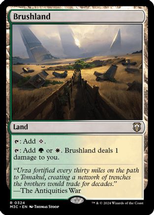 Brushland (Ripple Foil) (M3C-324) [Modern Horizons 3 Commander] Foil