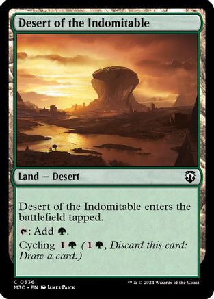 Desert of the Indomitable (Ripple Foil) (M3C-336) [Modern Horizons 3 Commander] Foil