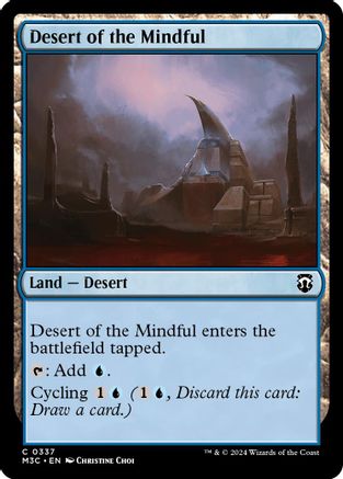 Desert of the Mindful (Ripple Foil) (M3C-337) [Modern Horizons 3 Commander] Foil