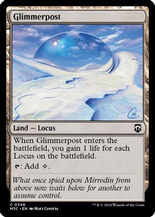 Glimmerpost (Ripple Foil) (M3C-346) [Modern Horizons 3 Commander] Foil