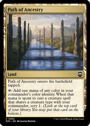 Path of Ancestry (Ripple Foil) (M3C-363) [Modern Horizons 3 Commander] Foil