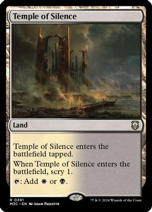 Temple of Silence (Ripple Foil) (M3C-391) [Modern Horizons 3 Commander] Foil