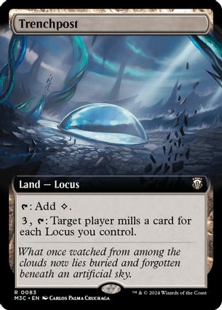 Trenchpost (Extended Art) (Ripple Foil) (M3C-083) [Modern Horizons 3 Commander] Foil