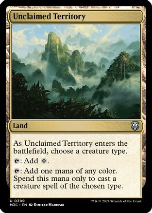 Unclaimed Territory (Ripple Foil) (M3C-399) [Modern Horizons 3 Commander] Foil