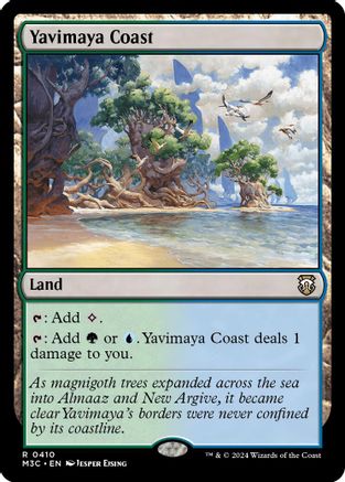 Yavimaya Coast (Ripple Foil) (M3C-410) [Modern Horizons 3 Commander] Foil