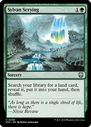Sylvan Scrying (Ripple Foil) (M3C-248) [Modern Horizons 3 Commander] Foil