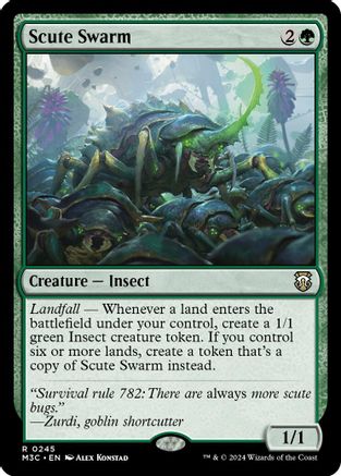 Scute Swarm (Ripple Foil) (M3C-245) [Modern Horizons 3 Commander] Foil
