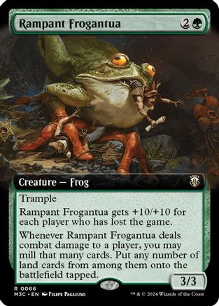 Rampant Frogantua (Extended Art) (Ripple Foil) (M3C-066) [Modern Horizons 3 Commander] Foil