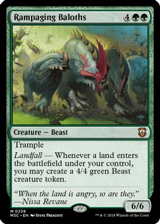 Rampaging Baloths (Ripple Foil) (M3C-239) [Modern Horizons 3 Commander] Foil