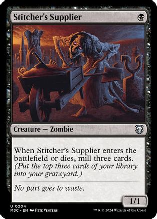 Stitcher's Supplier (Ripple Foil) (M3C-204) [Modern Horizons 3 Commander] Foil