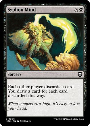 Syphon Mind (Ripple Foil) (M3C-206) [Modern Horizons 3 Commander] Foil