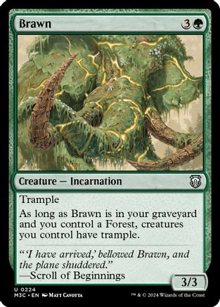 Brawn (Ripple Foil) (M3C-224) [Modern Horizons 3 Commander] Foil