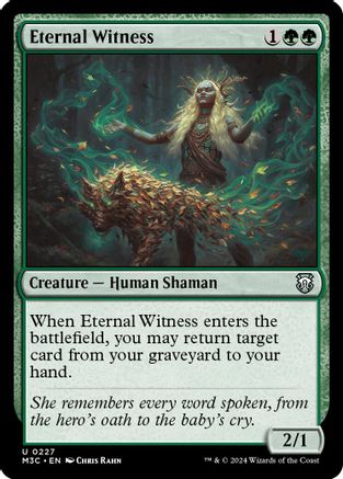 Eternal Witness (Ripple Foil) (M3C-227) [Modern Horizons 3 Commander] Foil