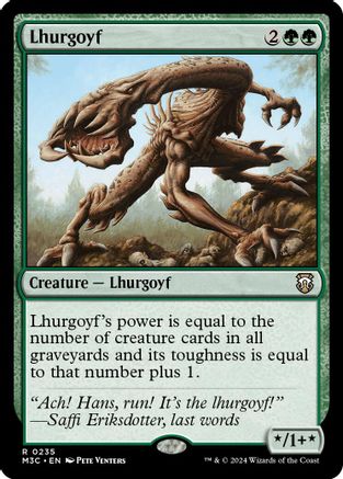 Lhurgoyf (Ripple Foil) (M3C-235) [Modern Horizons 3 Commander] Foil