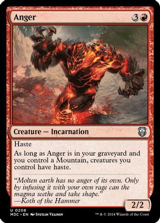 Anger (Ripple Foil) (M3C-208) [Modern Horizons 3 Commander] Foil