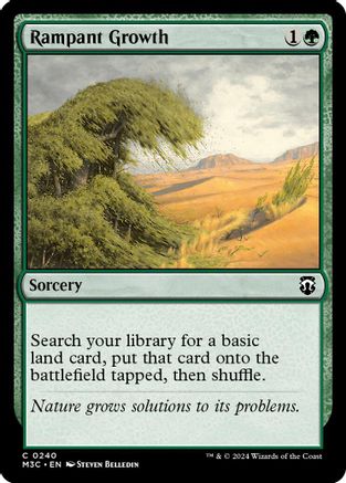 Rampant Growth (Ripple Foil) (M3C-240) [Modern Horizons 3 Commander] Foil