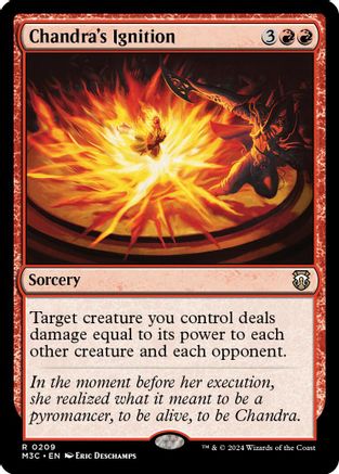 Chandra's Ignition (Ripple Foil) (M3C-209) [Modern Horizons 3 Commander] Foil