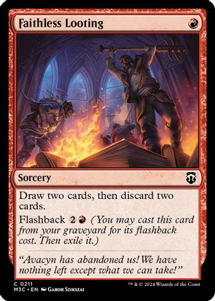 Faithless Looting (Ripple Foil) (M3C-211) [Modern Horizons 3 Commander] Foil