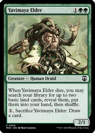 Yavimaya Elder (Ripple Foil) (M3C-254) [Modern Horizons 3 Commander] Foil