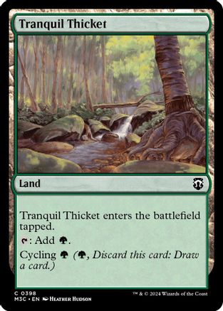 Tranquil Thicket (Ripple Foil) (M3C-398) [Modern Horizons 3 Commander] Foil