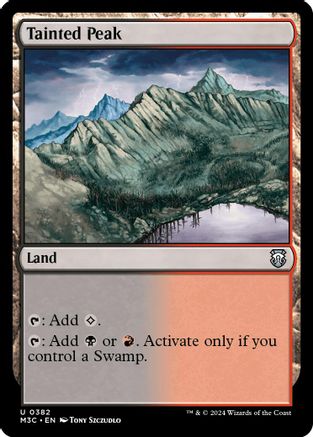 Tainted Peak (Ripple Foil) (M3C-382) [Modern Horizons 3 Commander] Foil