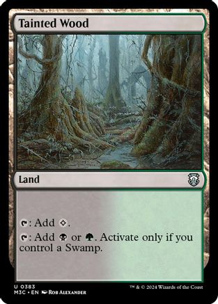 Tainted Wood (Ripple Foil) (M3C-383) [Modern Horizons 3 Commander] Foil