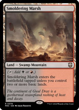 Smoldering Marsh (Ripple Foil) (M3C-379) [Modern Horizons 3 Commander] Foil