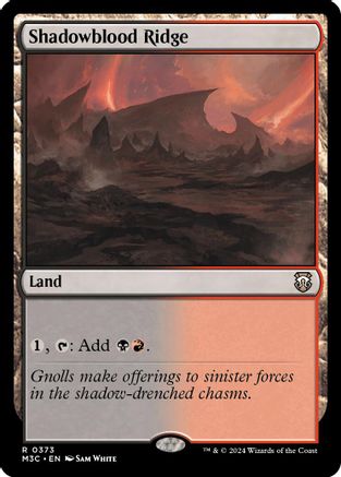 Shadowblood Ridge (Ripple Foil) (M3C-373) [Modern Horizons 3 Commander] Foil