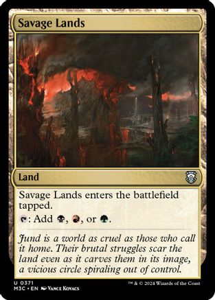 Savage Lands (Ripple Foil) (M3C-371) [Modern Horizons 3 Commander] Foil