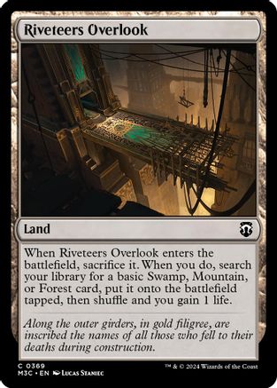 Riveteers Overlook (Ripple Foil) (M3C-369) [Modern Horizons 3 Commander] Foil