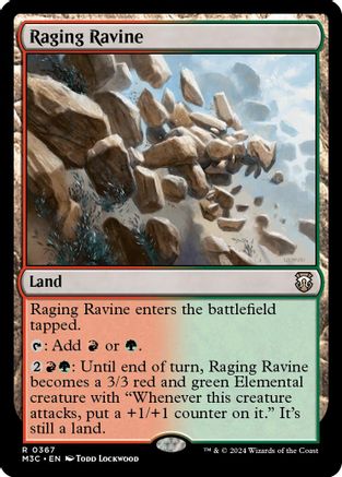 Raging Ravine (Ripple Foil) (M3C-367) [Modern Horizons 3 Commander] Foil